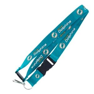 NFL‎ Miami Dolphins lanyard, securely carry keys, IDs, or badges.